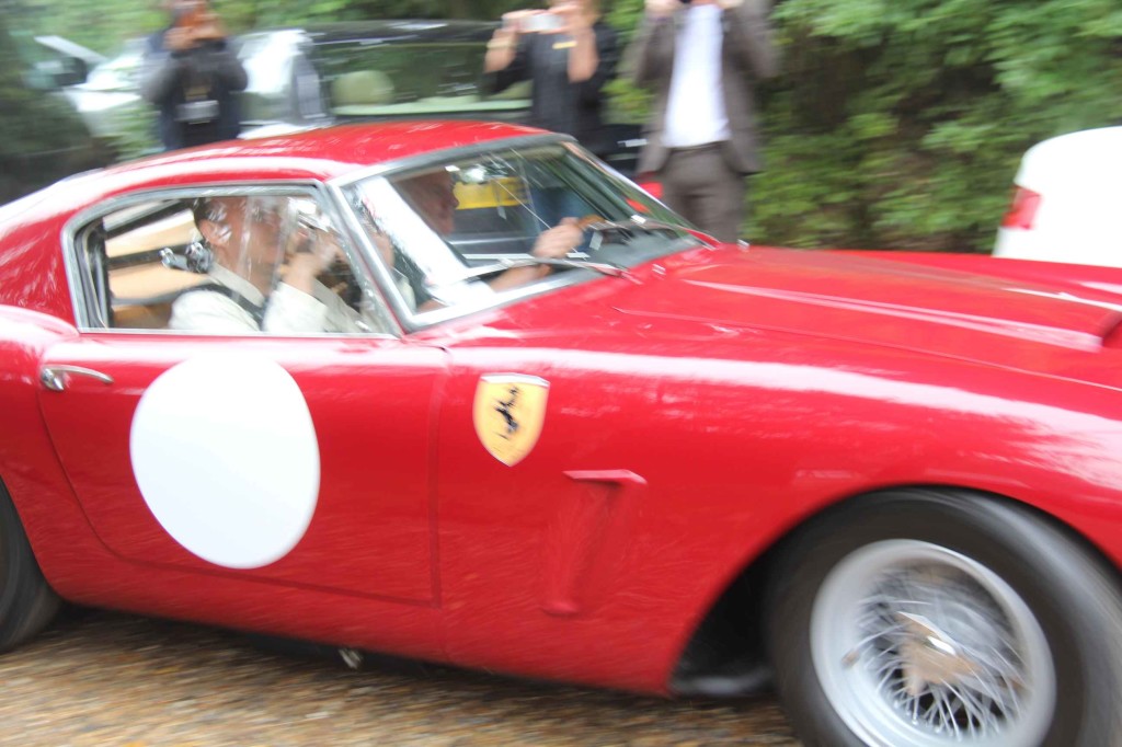 Gentlemans Butler in his Ferrari getting ready for speed