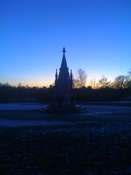 Winter in London, Regents Park