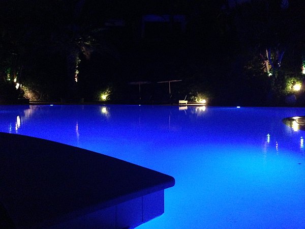 Luxury Macedonian 5 star Eagles Palace Hotel in Halkidiki, Greece Eagles Palace Hotel - Pool at night