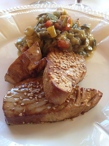 La Villa Baulieu, a palace in Provence to love - One of my best meals of the year, fresh bbq tuna