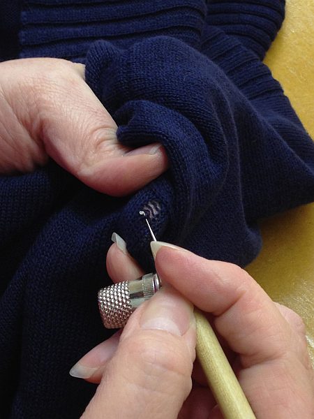 cashmere mending