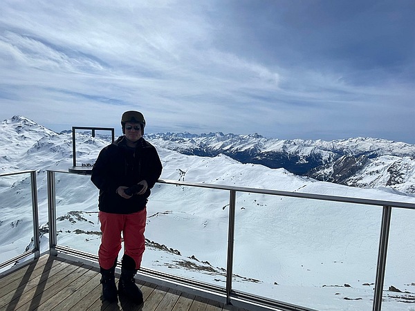 Michael Grenville at La Masse 2804m in Les Trois Vallees