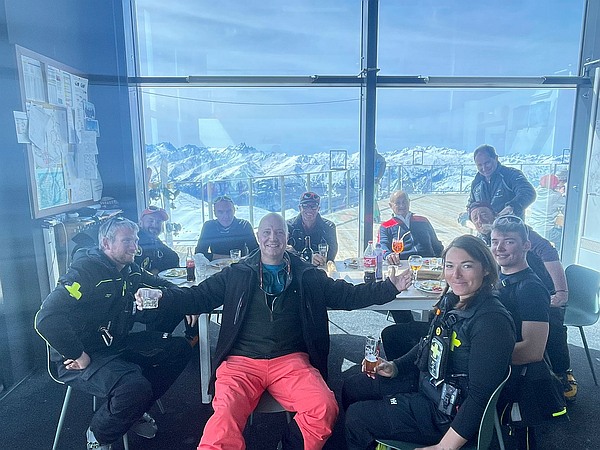 Michael Grenville with La Masse Ski Patrol